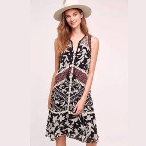 Anthropologie Floreat "woodlands" patchwork dress